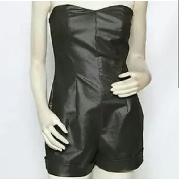 Walter baker shorts romper fancy pewter metallic size small - Picture 1 of 4